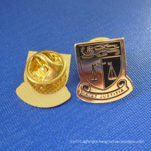 Custom Gold Plated Lapel Pin, Justitia Badge (GZHY-LP-032)